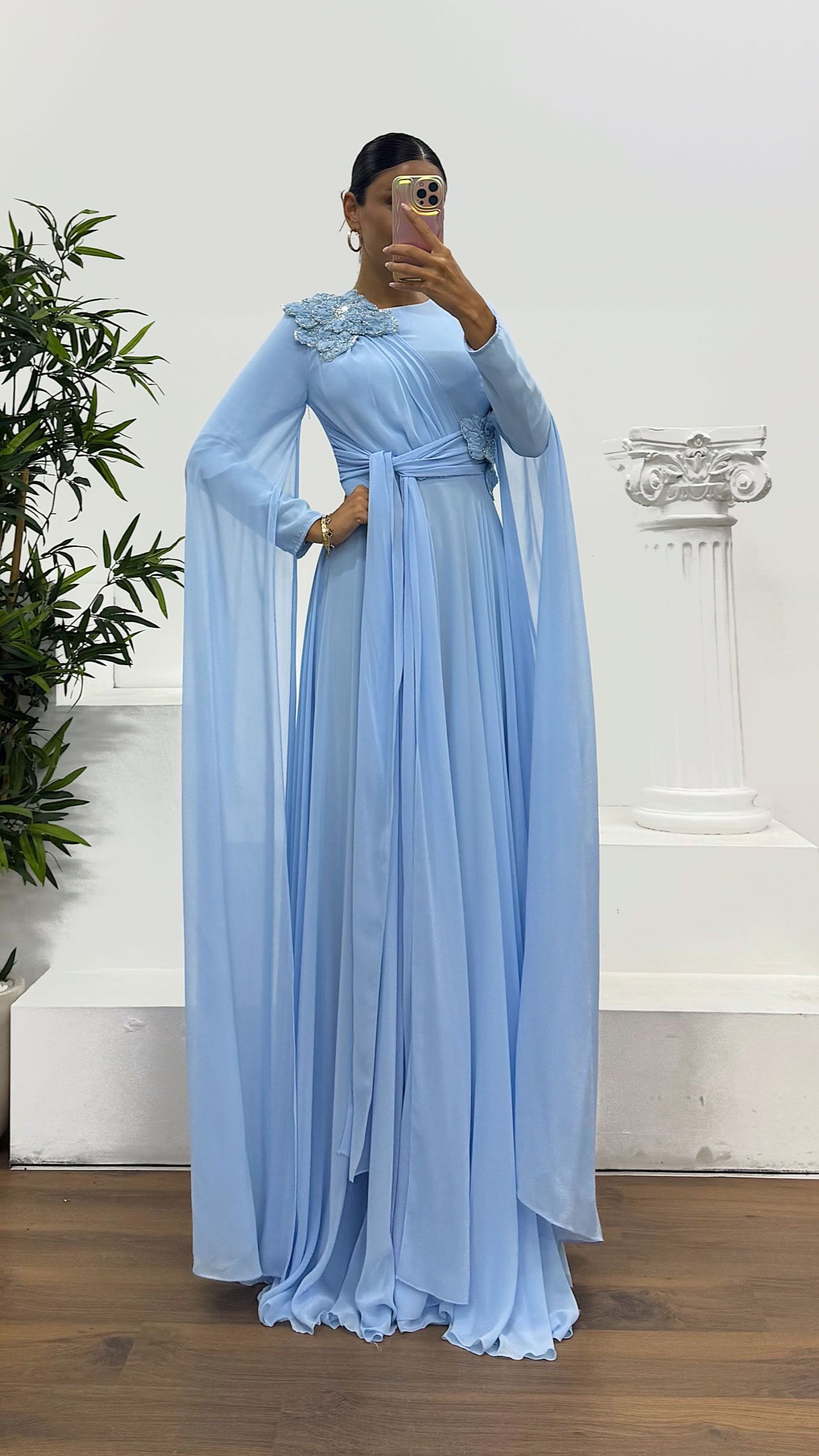 Chiffon Hijab Evening Dress