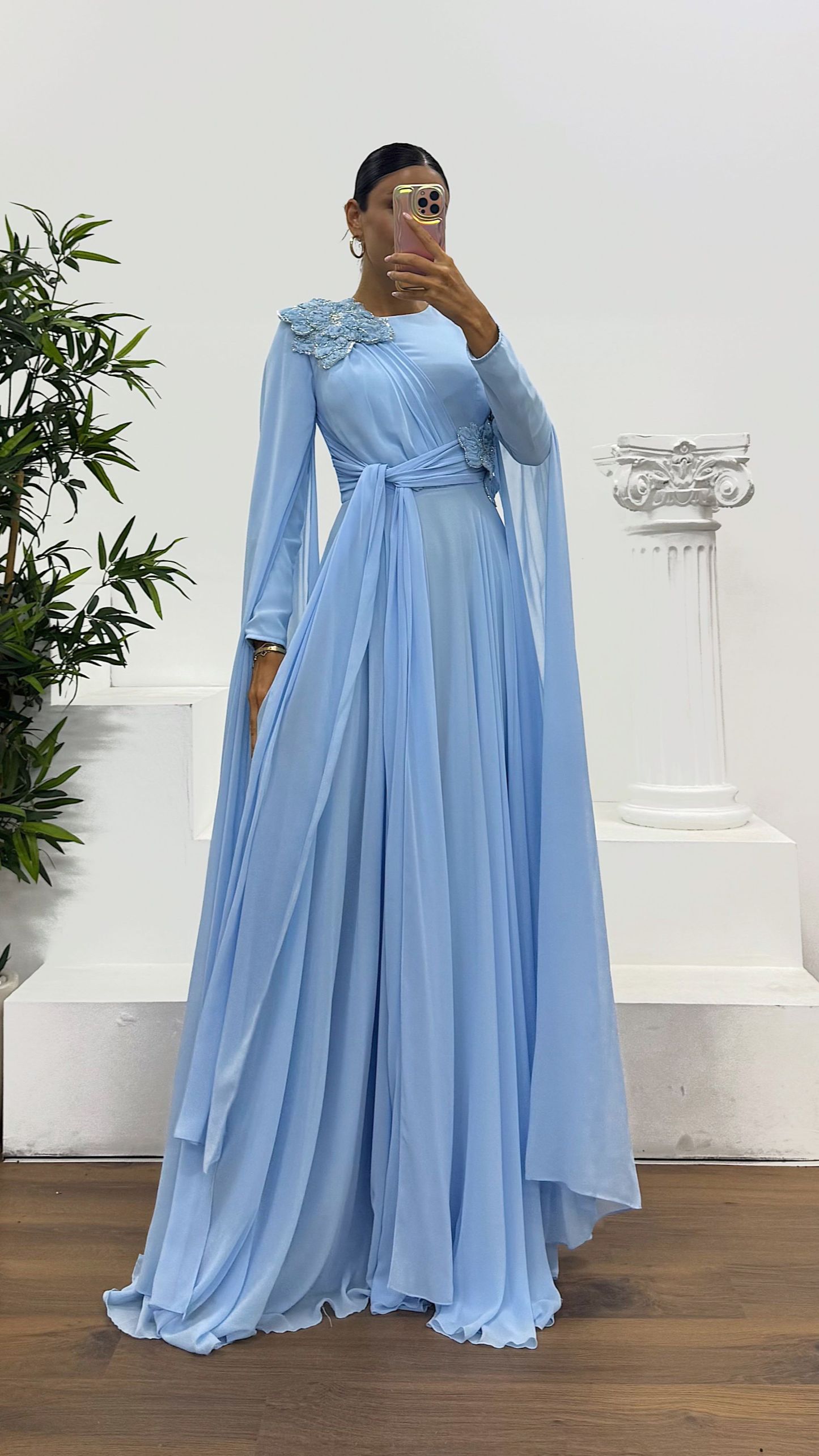 Chiffon Hijab Evening Dress