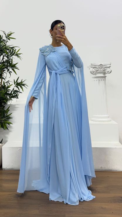 Chiffon Hijab Evening Dress