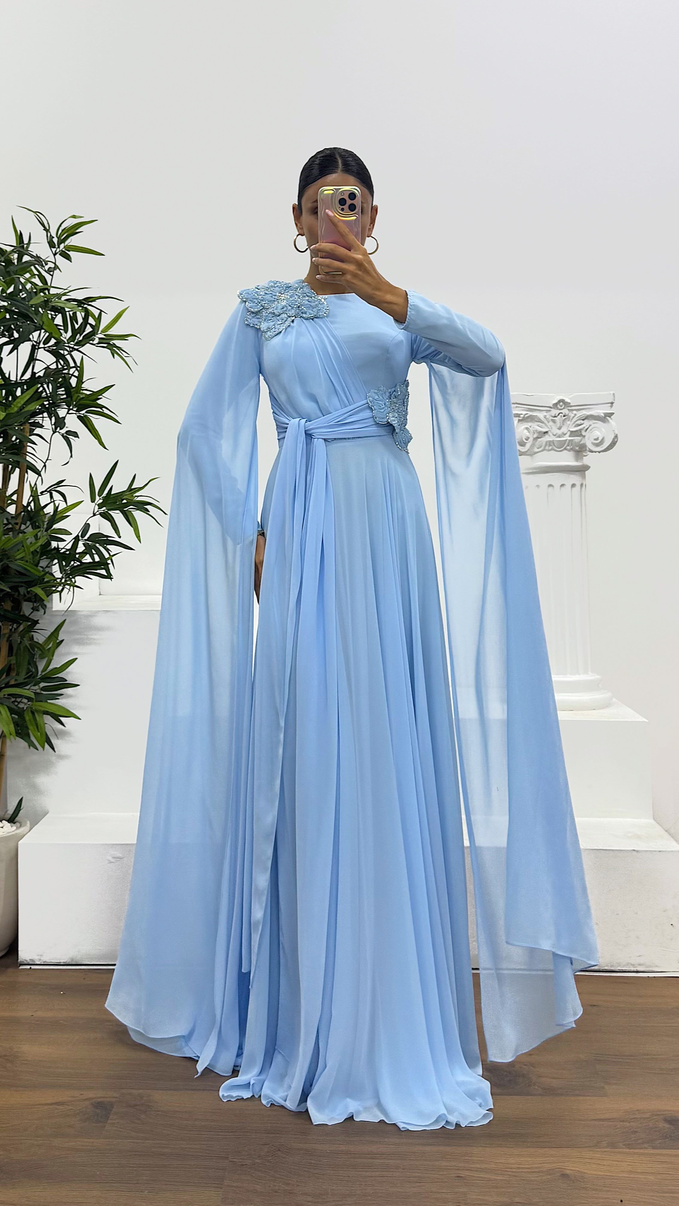 Chiffon Hijab Evening Dress