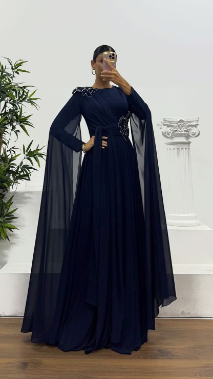 Chiffon Hijab Evening Dress