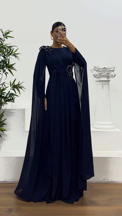 Chiffon Hijab Evening Dress