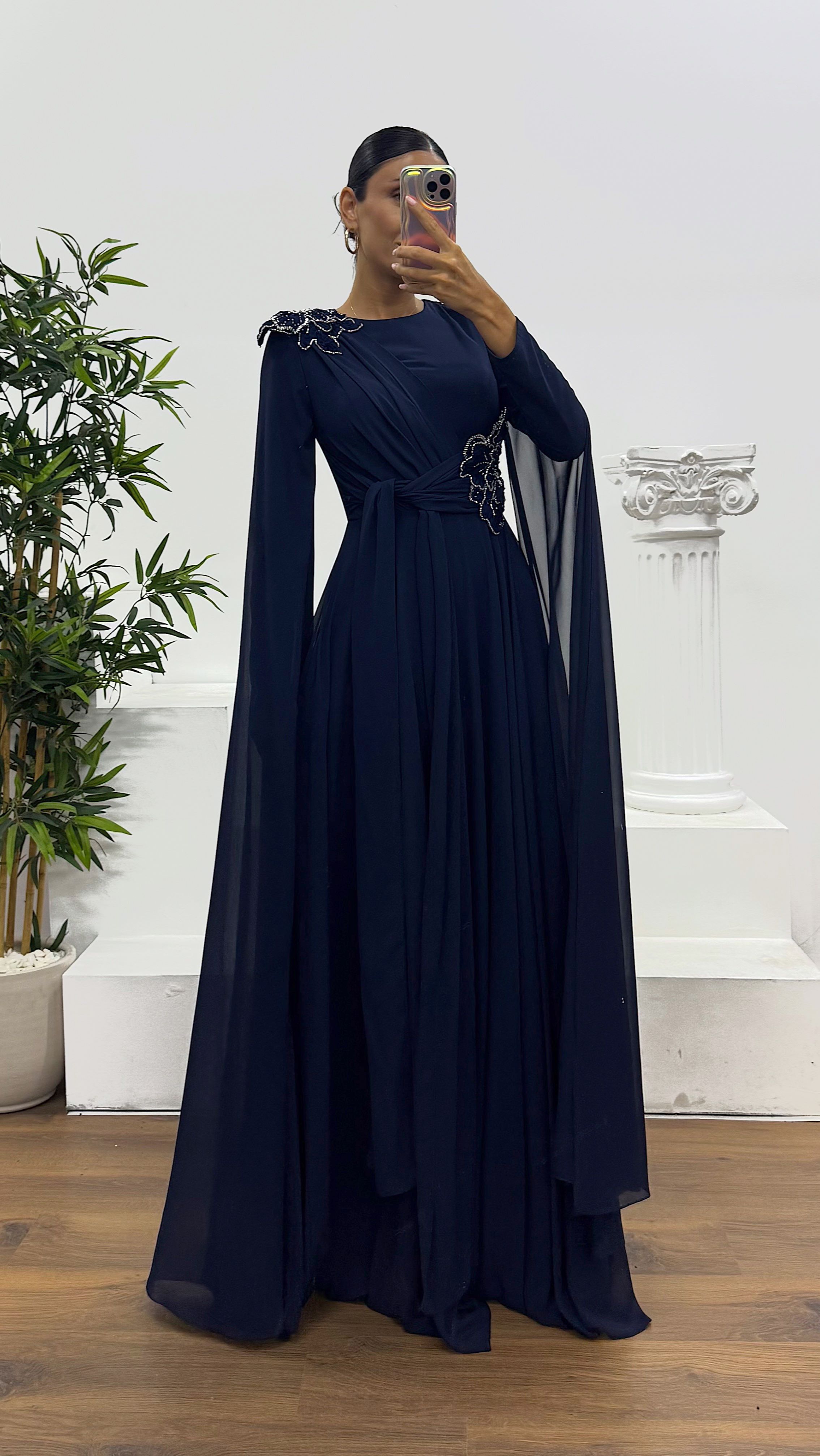 Chiffon Hijab Evening Dress
