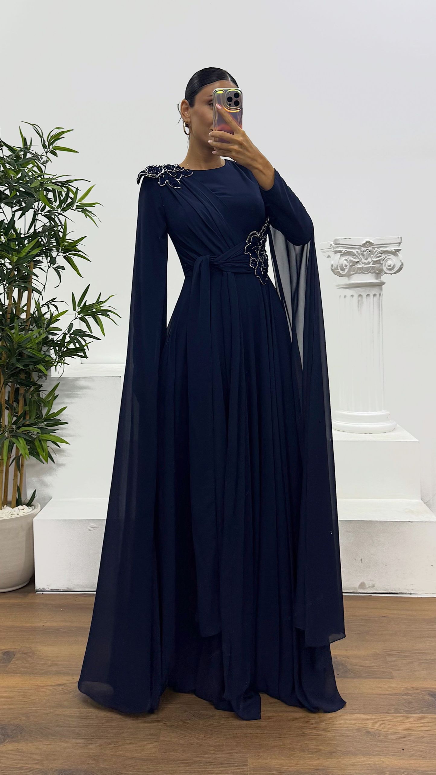 Chiffon Hijab Evening Dress