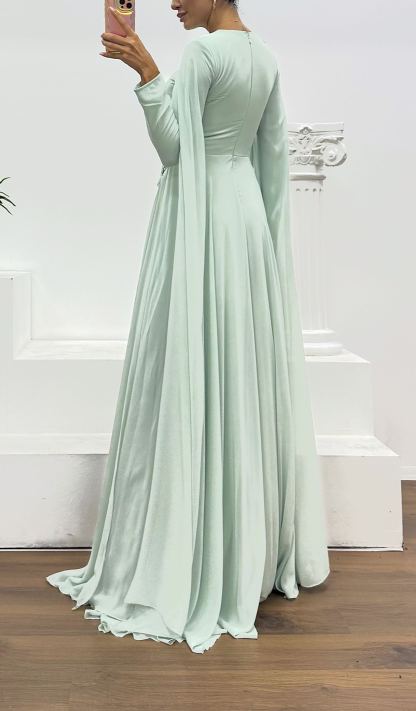 Chiffon Hijab Evening Dress