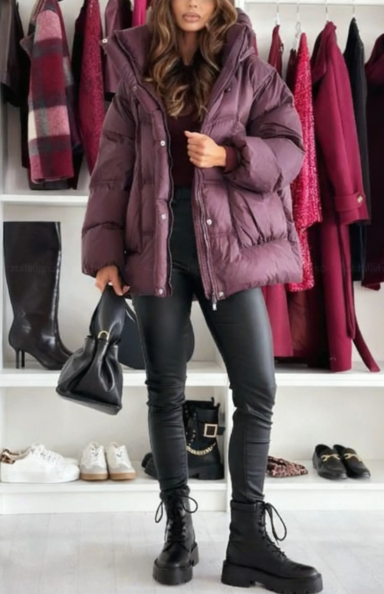 Puffy Hooded Puffer Jacket