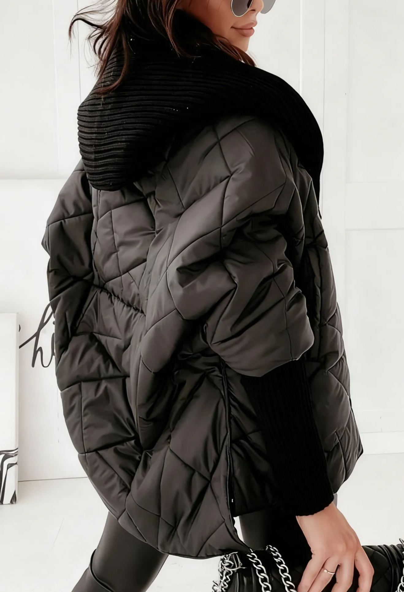 Burgundy Oversized Hooded Jacket