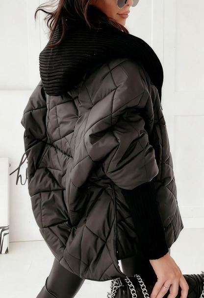 Burgundy Oversized Hooded Jacket