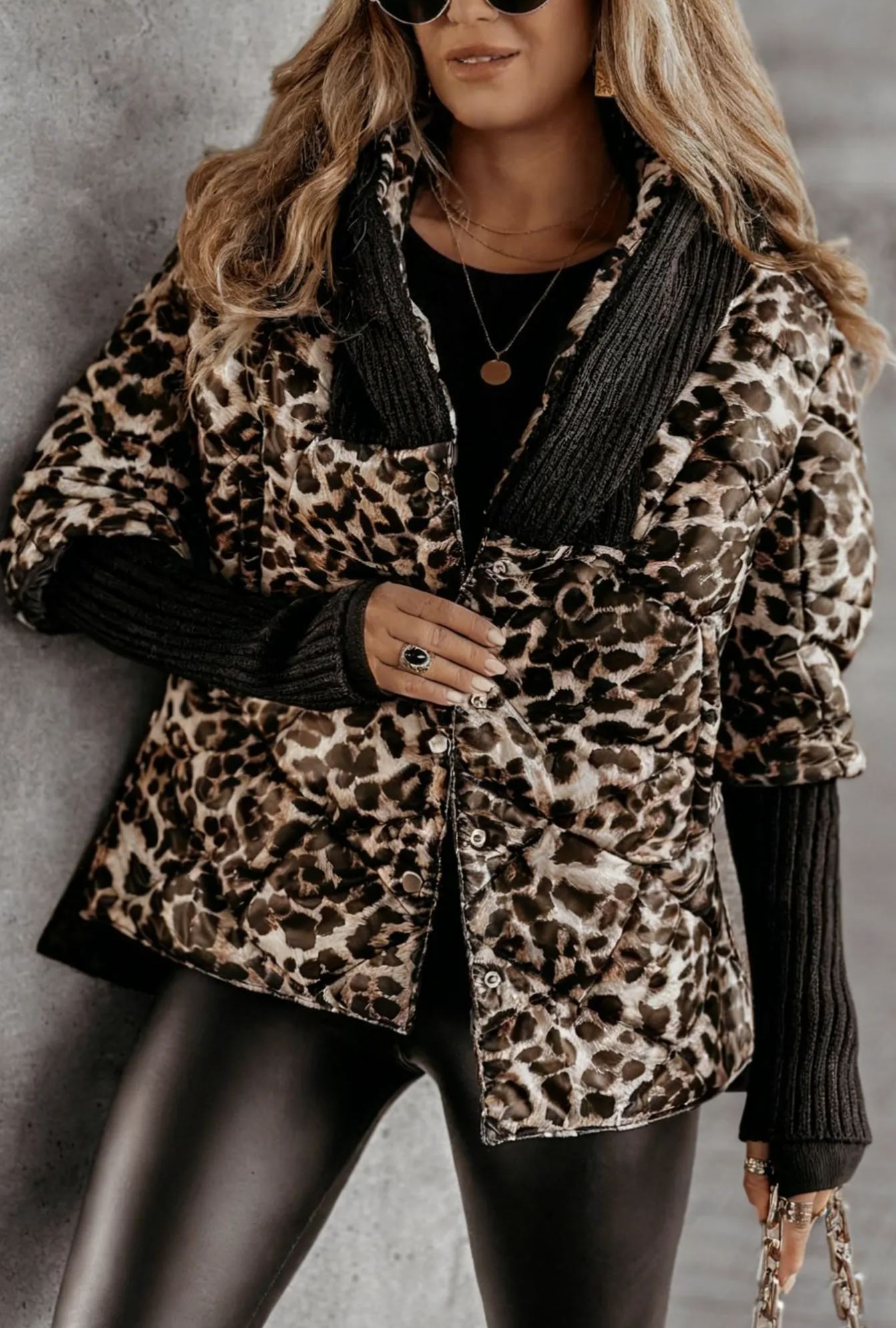 Burgundy Oversized Hooded Jacket