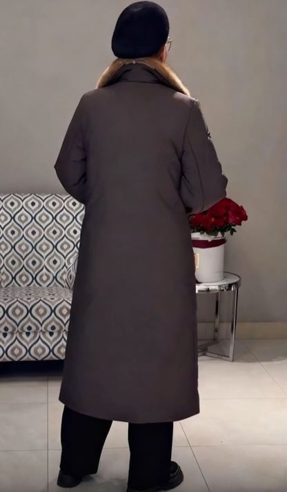 Longline Belted Puffer Coat