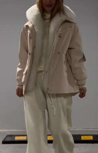 Faux Fur Lined Multifunctional Parka