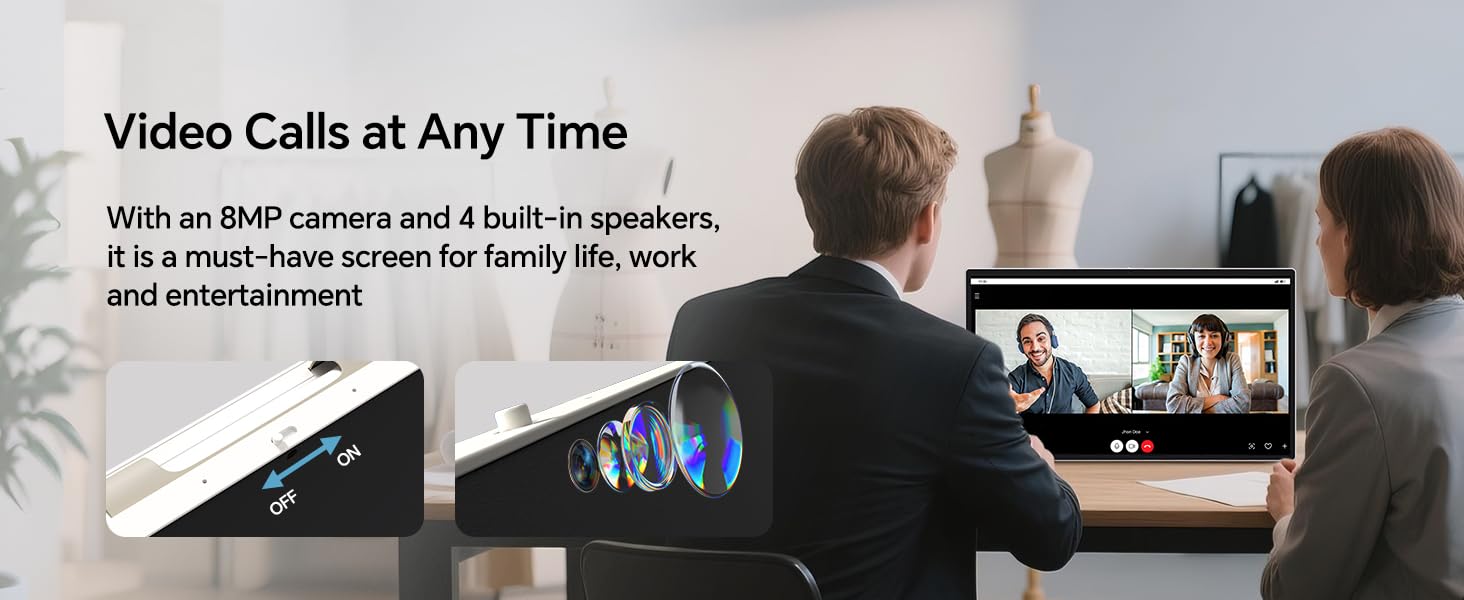 camera and 4 built-in speakers