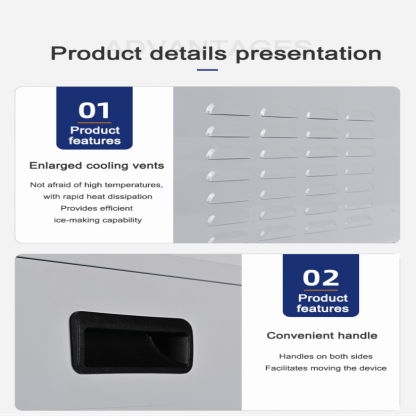 70-80kg button-type ice maker