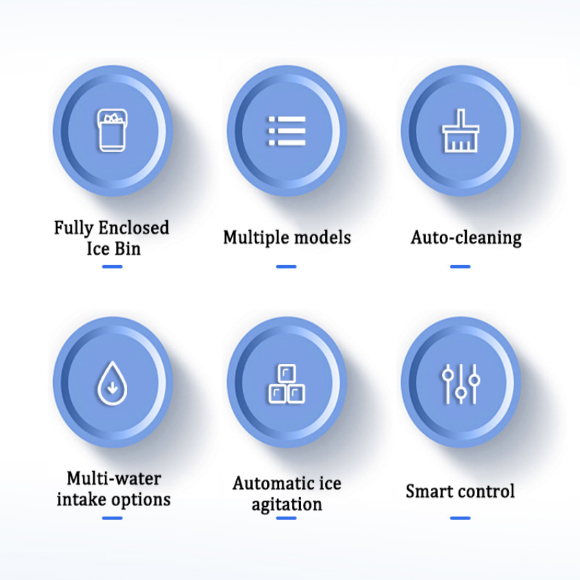 70-80kg button-type ice maker