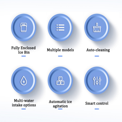 70-80kg button-type ice maker