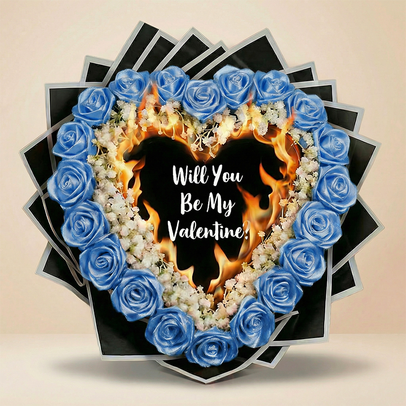 Everlasting Satin Ribbon Roses - Burnaway Edition