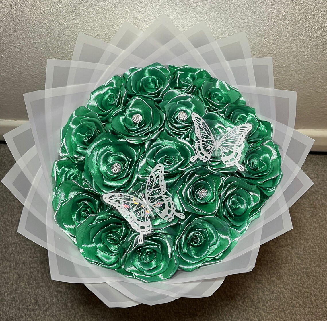 Eternal Roses - HandMade From Satin Ribbon(Never Wither)