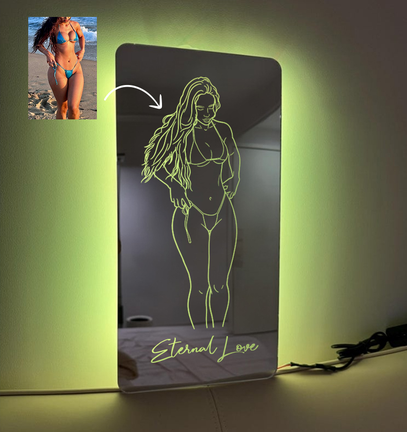 Custom Name Seductive Mirror LED Light
