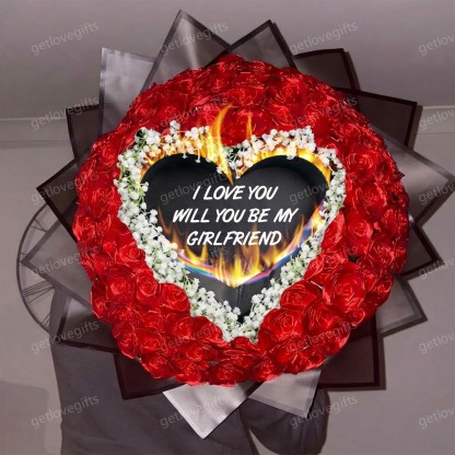 Everlasting Satin Ribbon Roses - Burnaway Edition