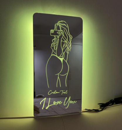 Custom Name Seductive Mirror LED Light