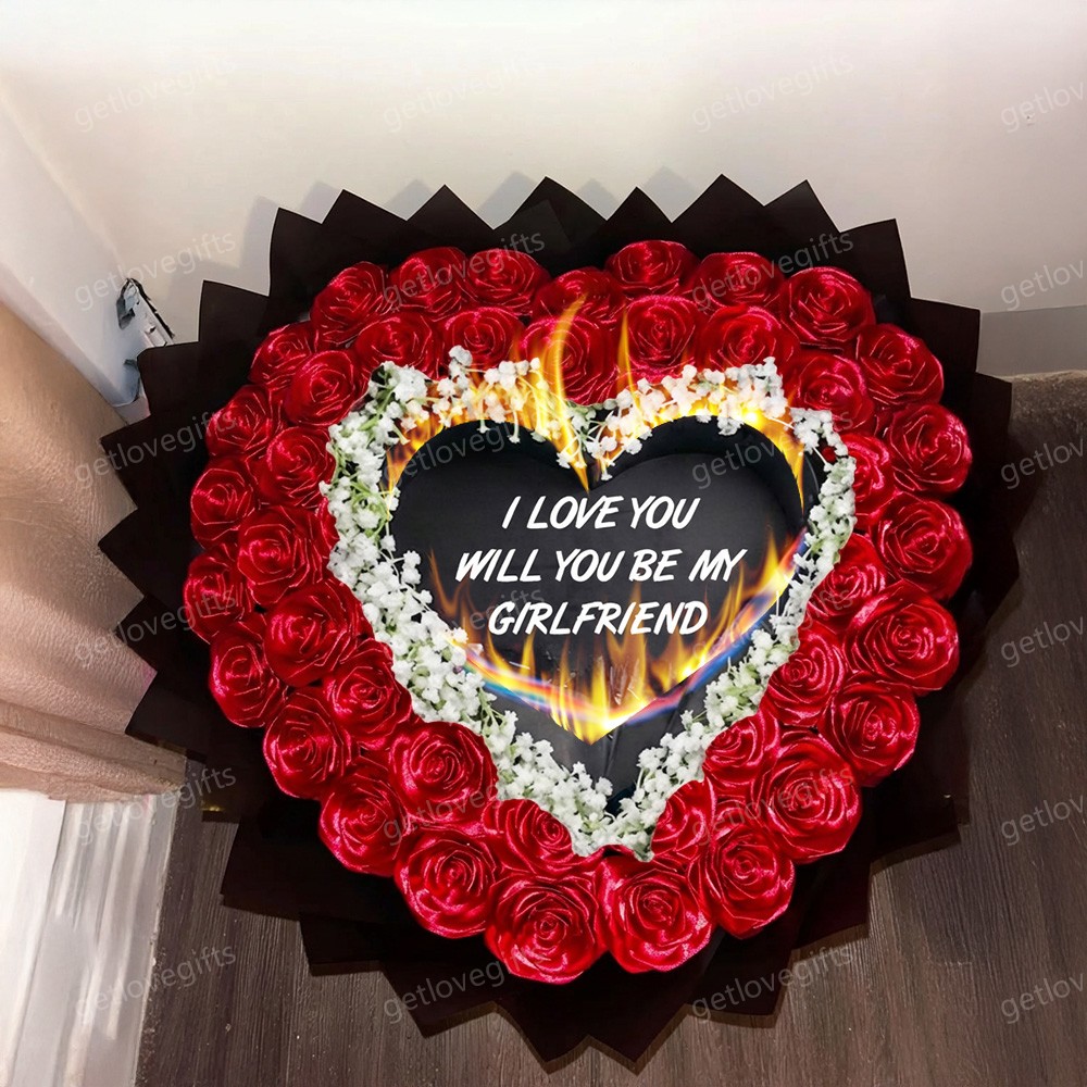 Everlasting Satin Ribbon Roses - Burnaway Edition