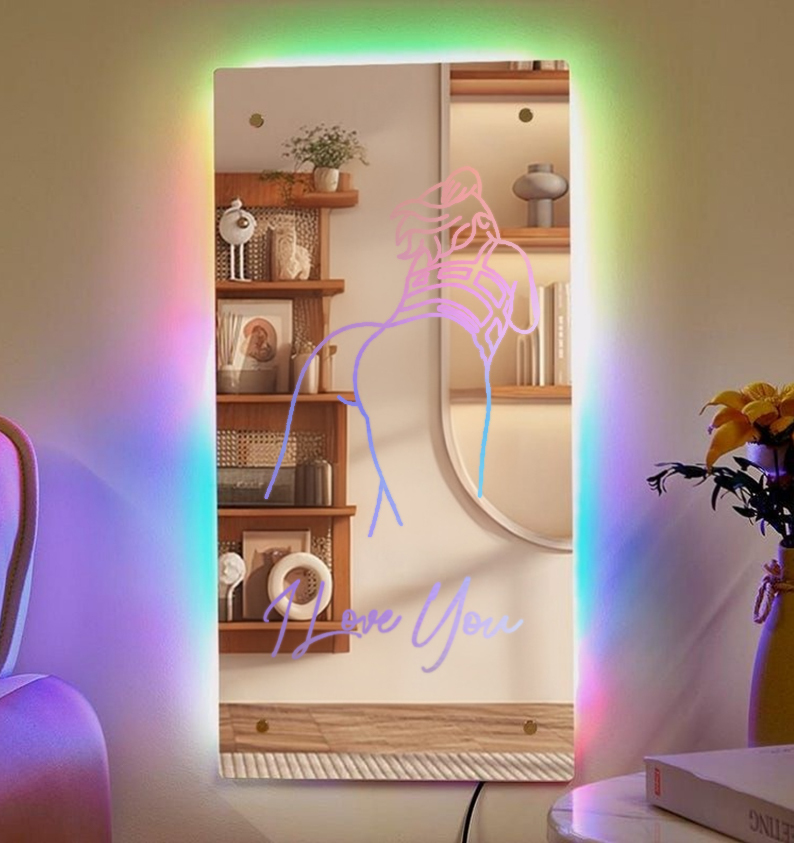 Custom Name Seductive Mirror LED Light