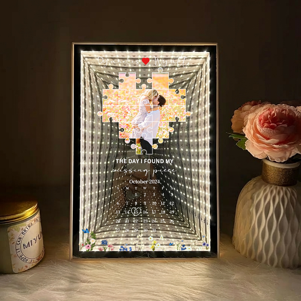 The Day I Found My Missing Piece Mirror Light Box