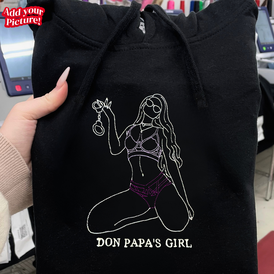 Forlovever Customized couple photo embroidered sweatshirt