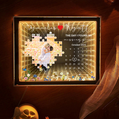 The Day I Found My Missing Piece Mirror Light Box