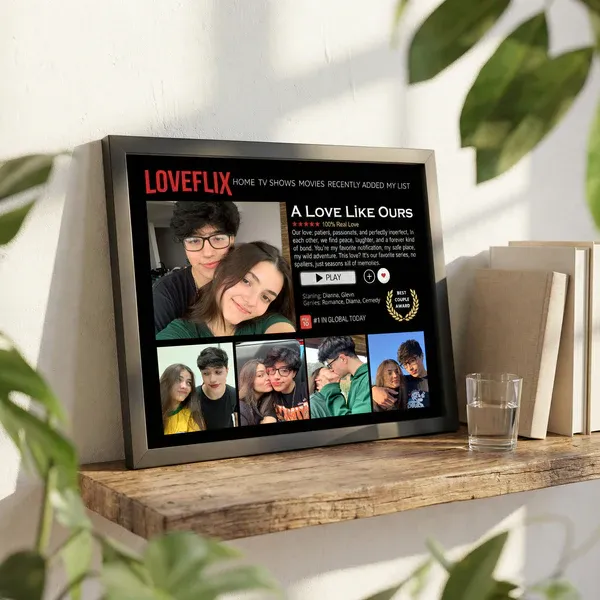 Custom Loveflix Photo Frames, A Perfect Gift For Your Loved One, The Must-Have Gift For Couples In 2026.