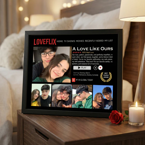 Custom Loveflix Photo Frames, A Perfect Gift For Your Loved One, The Must-Have Gift For Couples In 2026.