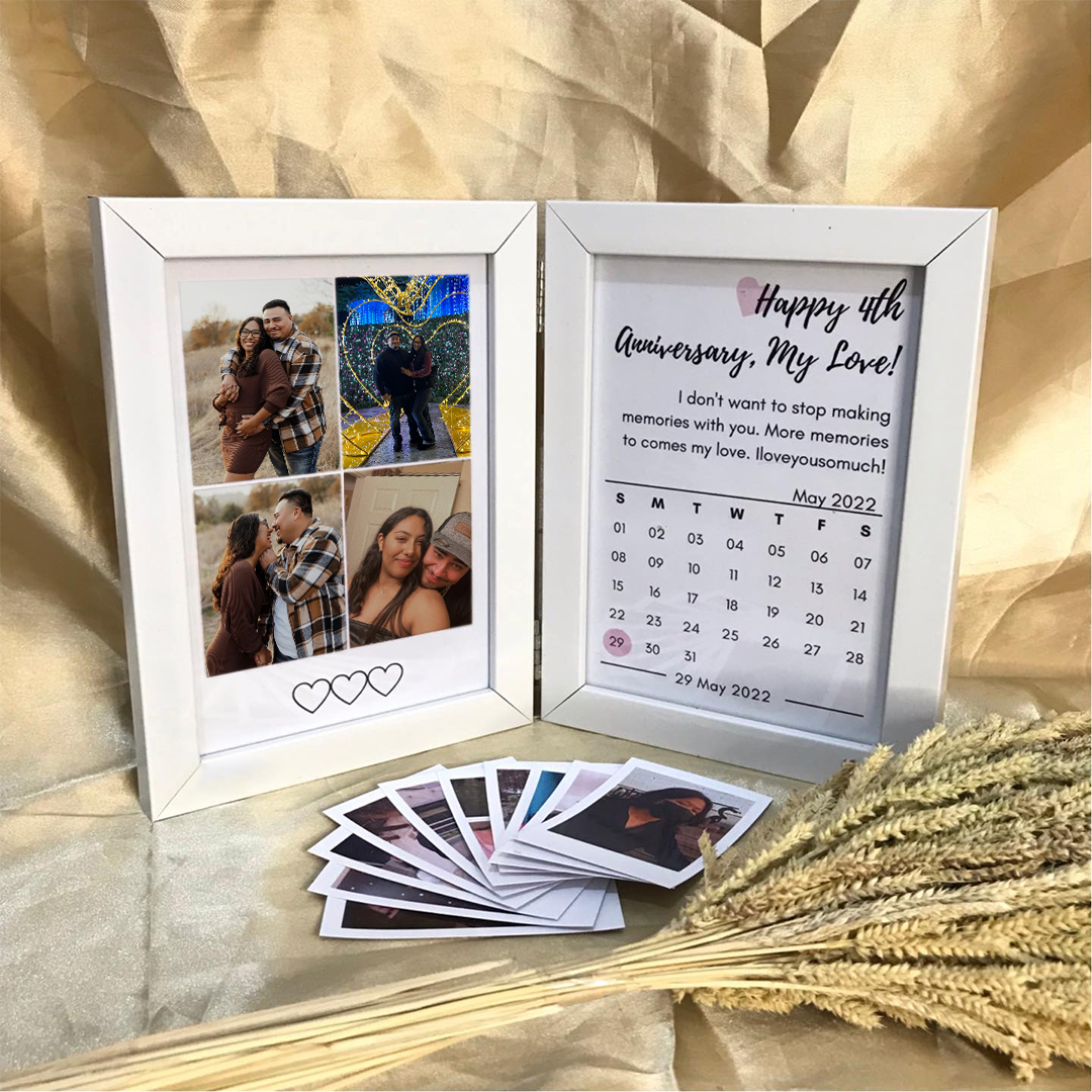 Customized Couple Photo Folding Photo Frame, Valentine's Day Gift, Anniversary Gift-forlovever