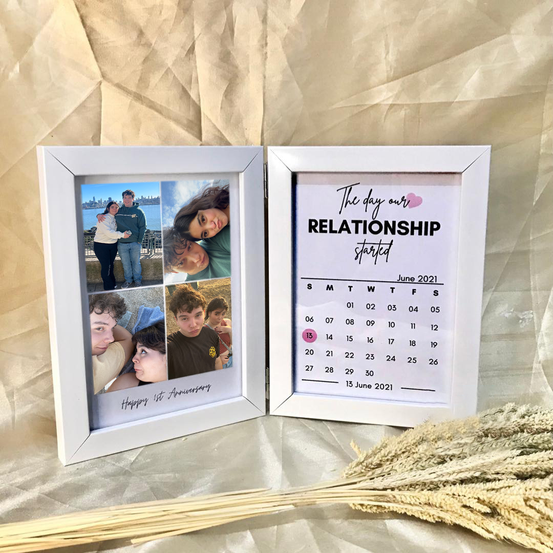 Customized Couple Photo Folding Photo Frame, Valentine's Day Gift, Anniversary Gift-forlovever