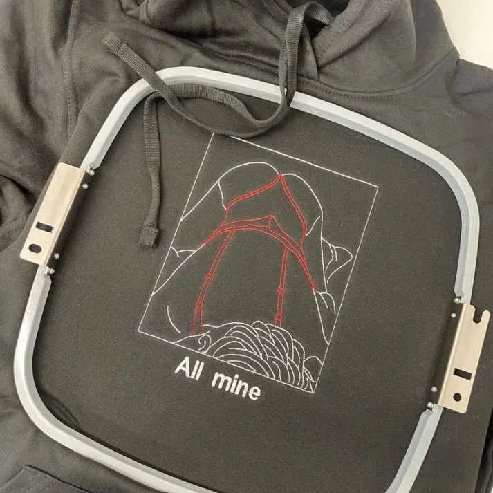 Spicy Custom embroidered Hoodie-Romantic Anniversary Keepsake Gift
