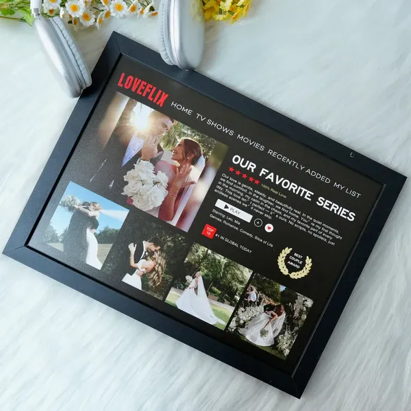 Custom Loveflix Photo Frames, A Perfect Gift For Your Loved One, The Must-Have Gift For Couples In 2026.