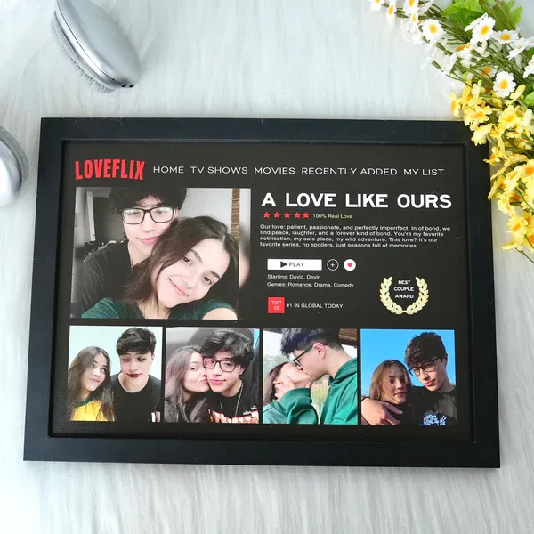 Custom Loveflix Photo Frames, A Perfect Gift For Your Loved One, The Must-Have Gift For Couples In 2026.