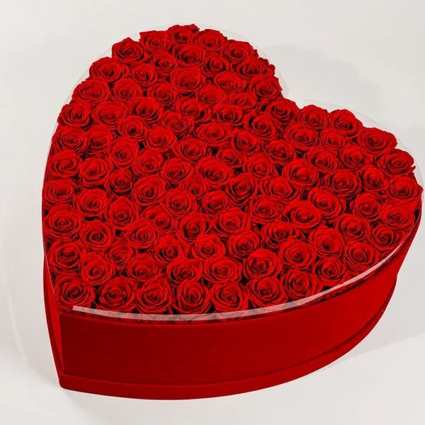 Personalized Glitter Roses Box With Initial