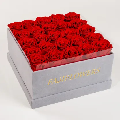 Personalized Glitter Roses Box With Initial