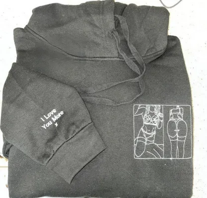 Spicy Custom embroidered Hoodie-Romantic Anniversary Keepsake Gift