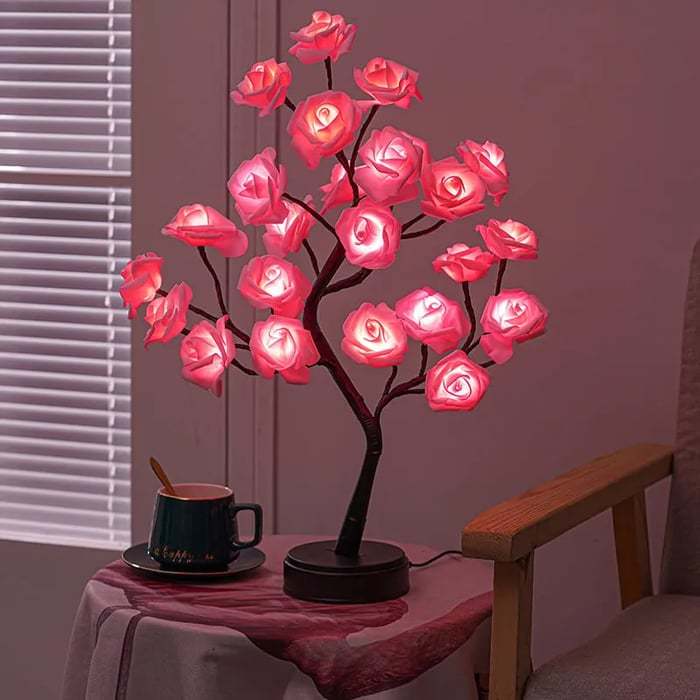 Rose Tree Lamp - Best Christmas Gift for Mom And Wife(Buy More Save More)