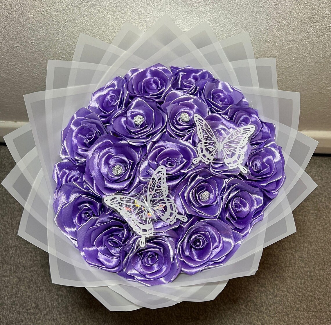 Eternal Roses - HandMade From Satin Ribbon(Never Wither)