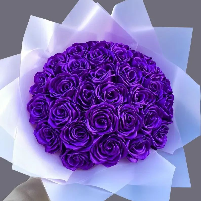 Eternal Roses - HandMade From Satin Ribbon(Never Wither)