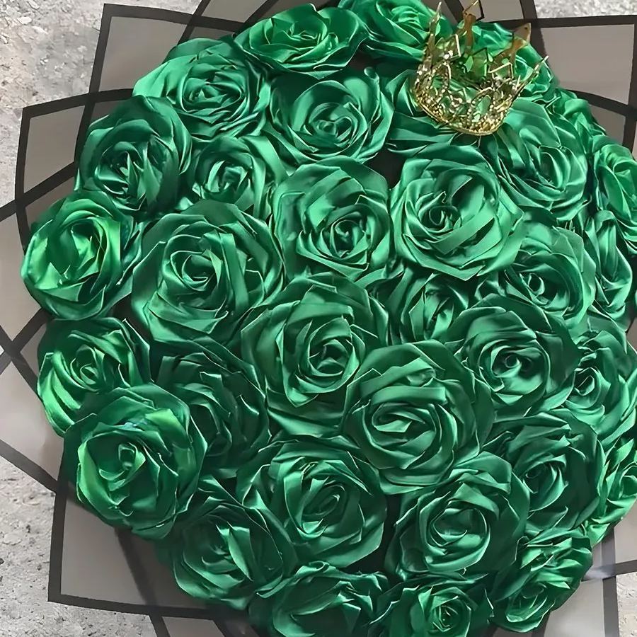 Eternal Roses - HandMade From Satin Ribbon(Never Wither)