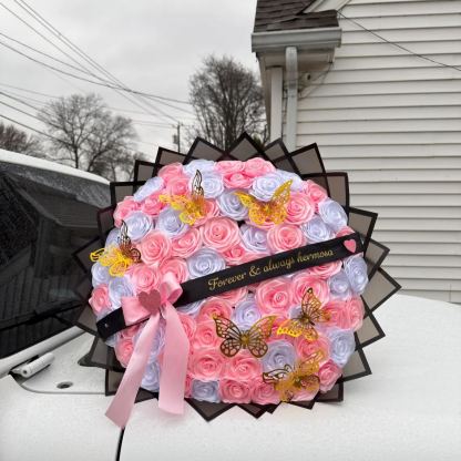 Eternal Roses - HandMade From Satin Ribbon(Never Wither)