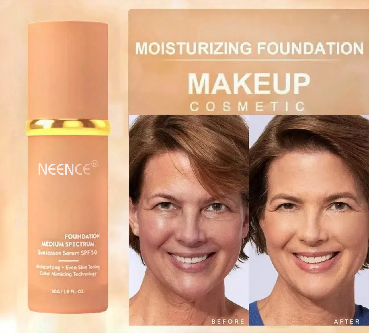 🔥Buy 2 Get 1 Free🎁 NEENCE® Foundation 4 in 1 - Light Spectrum