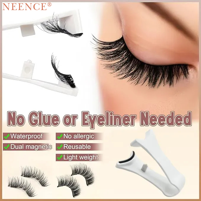 🔥Buy 1 Get 1 Free 🎊 NEENCE® Reusable Magnetic Eyelashes