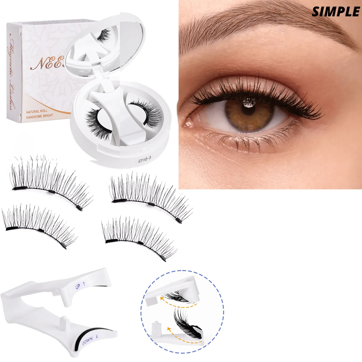 🔥Buy 1 Get 1 Free 🎊 NEENCE® Reusable Magnetic Eyelashes