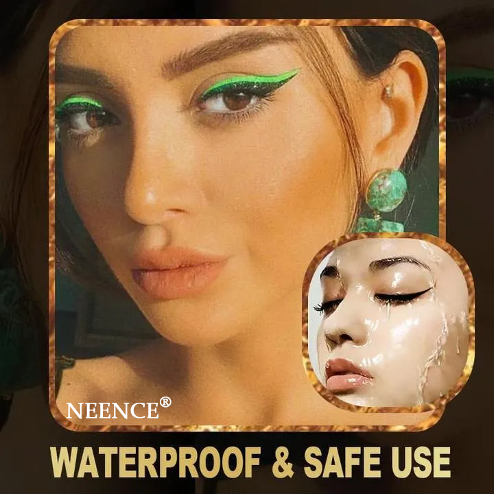 NEENCE® 8 Colors Reusable Eyeliner and Eyelash Stickers with Glitter