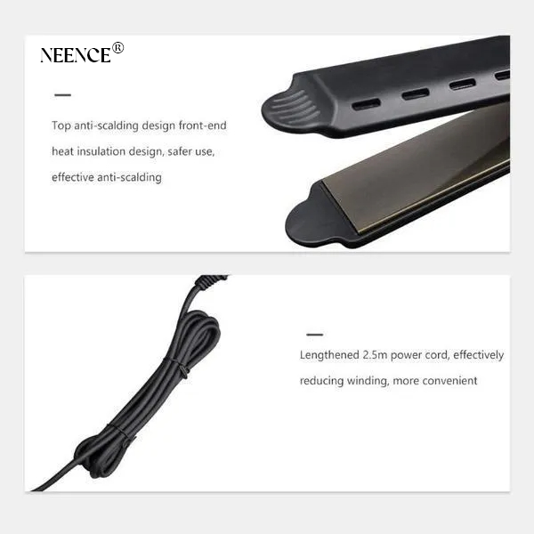 NEENCE® Professional Ceramic Tourmaline Ionic Flat Iron Hair Straightener