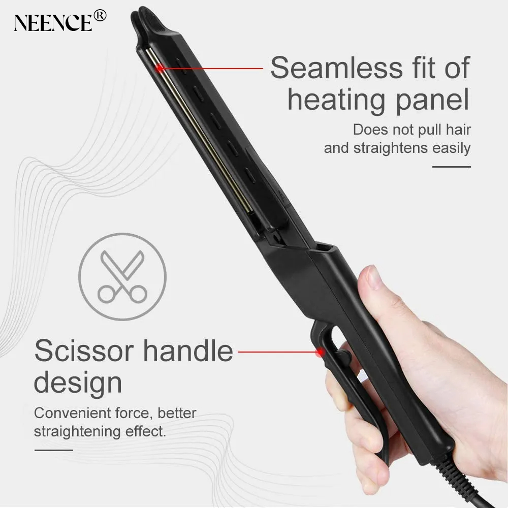 NEENCE® Professional Ceramic Tourmaline Ionic Flat Iron Hair Straightener